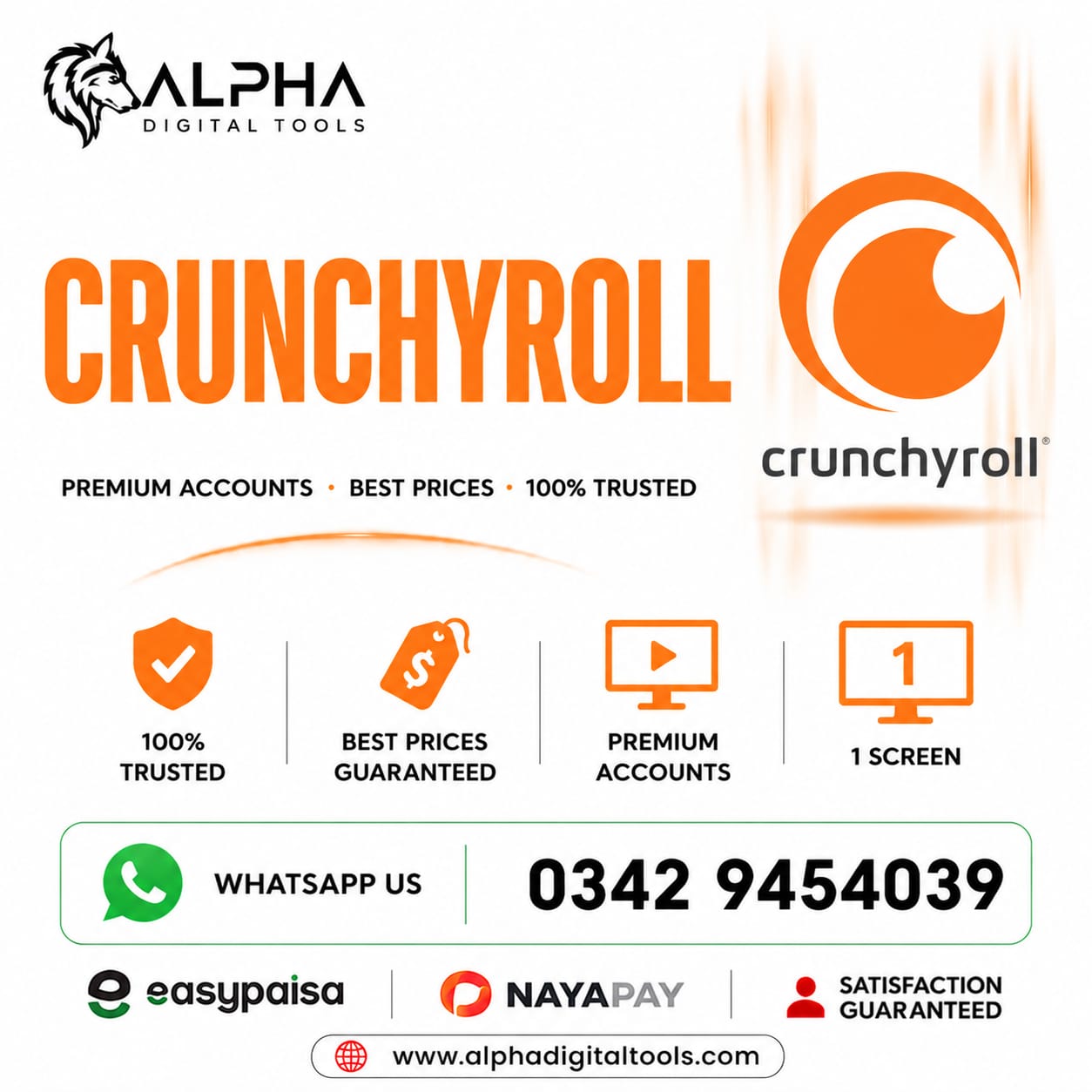 Crunchyroll Subscription Pakistan – Private Monthly Access