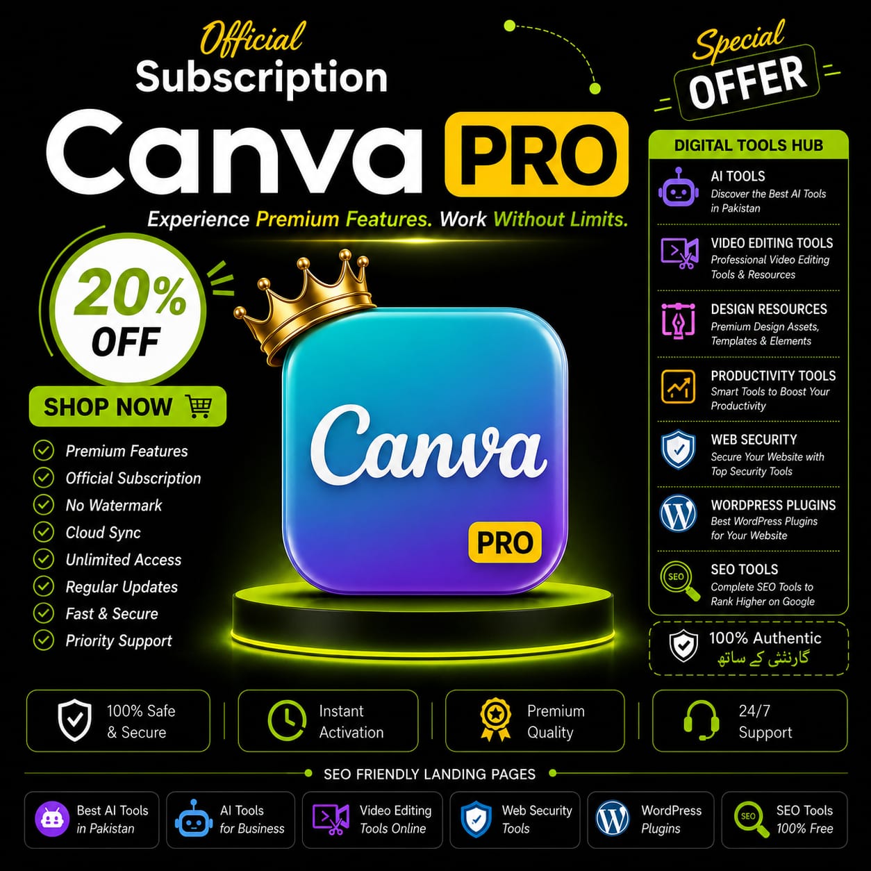 Canva Pro 1 Year Subscription
