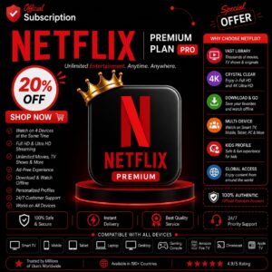 netflix monthly subscription