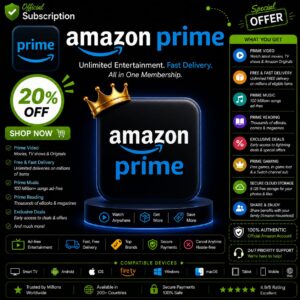 Amazon Prime Monthly Subscription | Prime Video in Pakistan