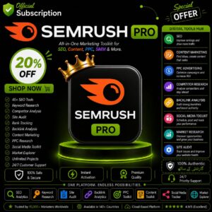 SEMrush Pro Subscription | Best SEMrush Price in Pakistan