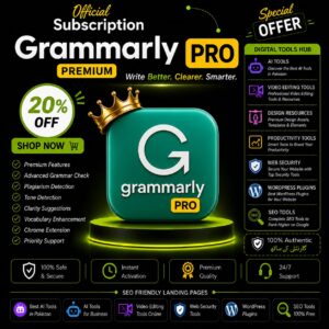 Grammarly Pro Subscription | Best Grammarly Premium Price Per Month